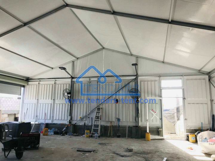 temporary storage tent