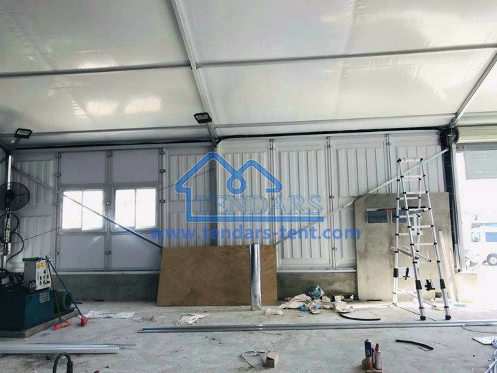 permanent warehouse tent
